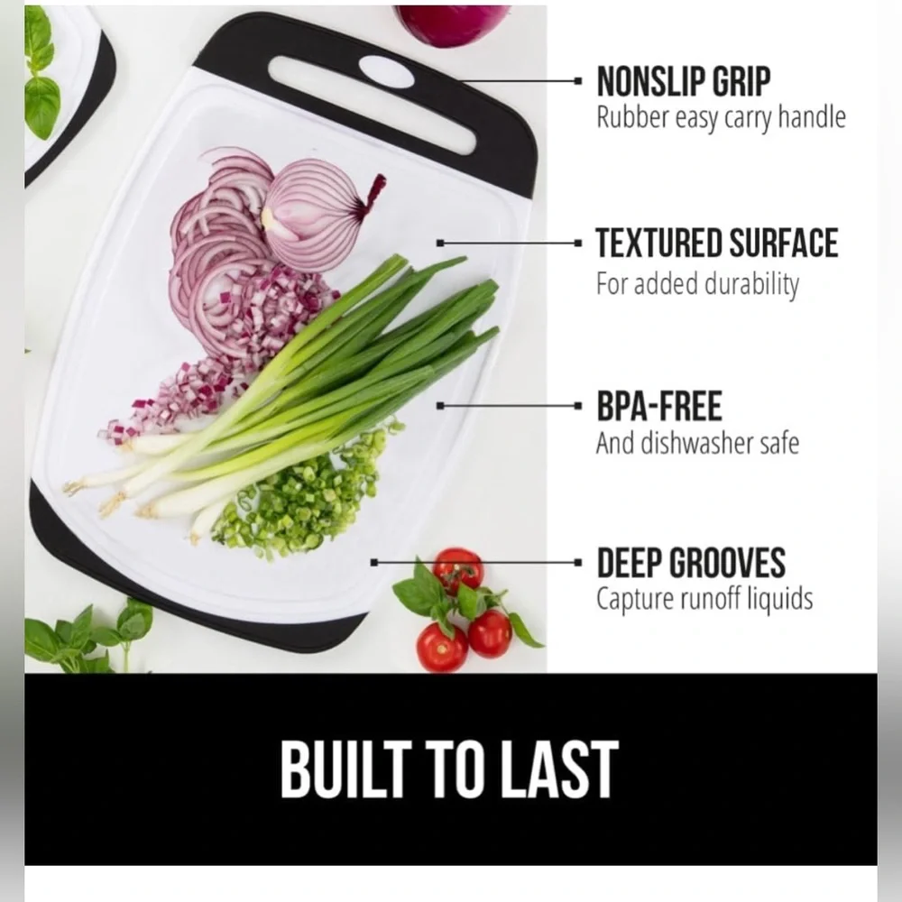 Brand New Gorilla Grip Cutting Board Set